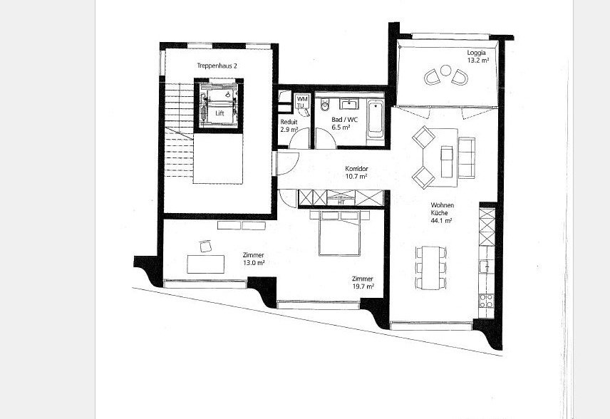 2 rooms apartment, Foto 6 von 6