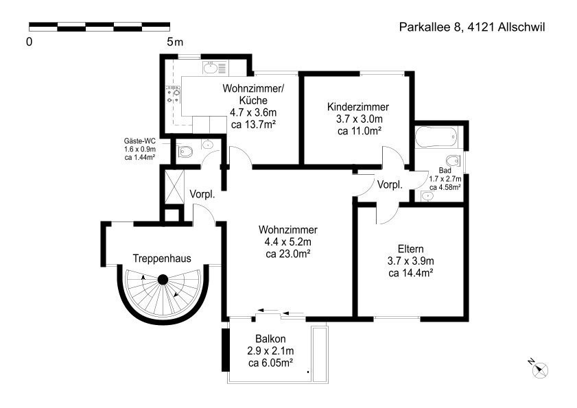 Appartement de 3 ½ pièces