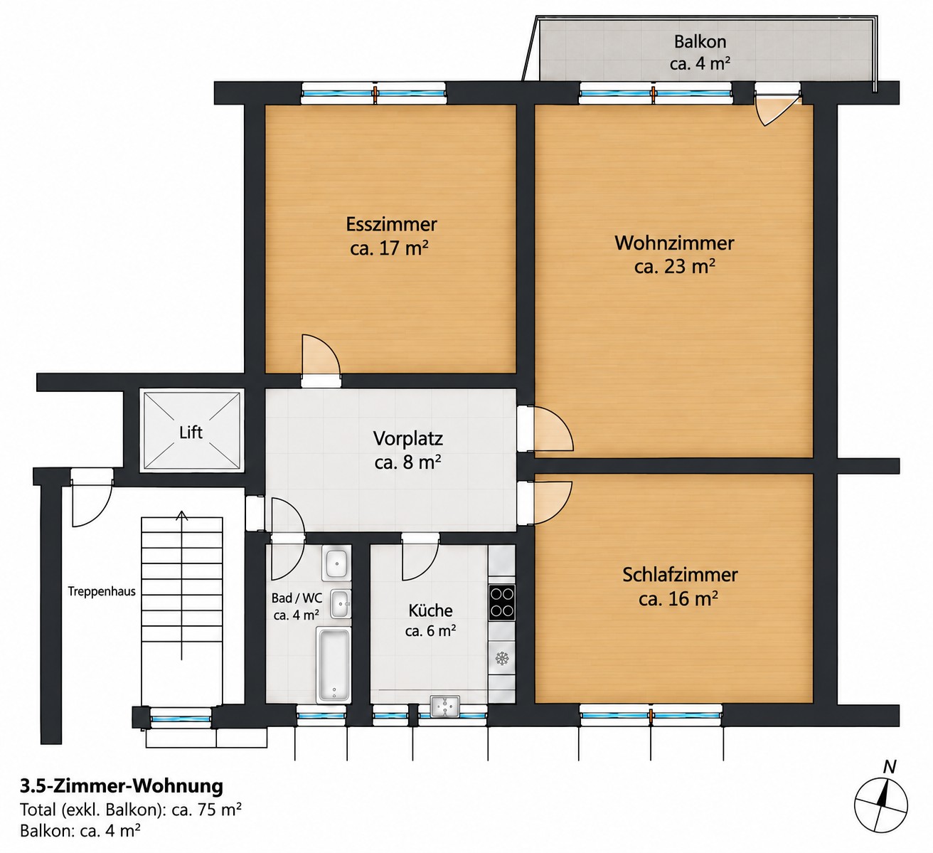 3 ½ rooms apartment, Foto 6 von 7