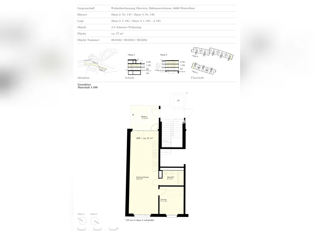 2 ½ rooms apartment