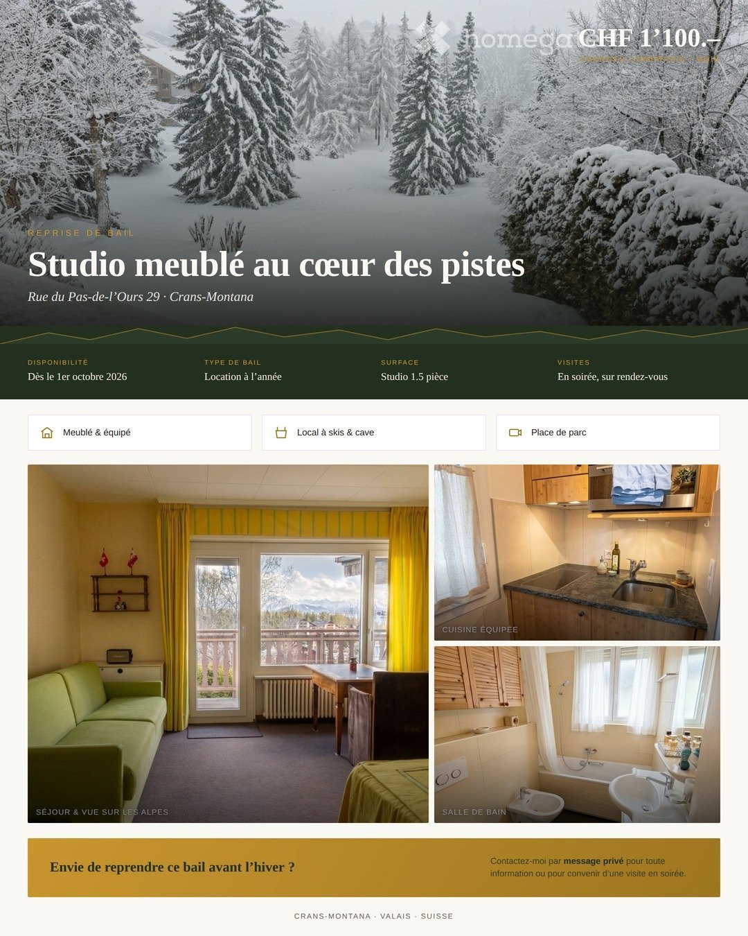 1 ½ Zimmer Wohnung