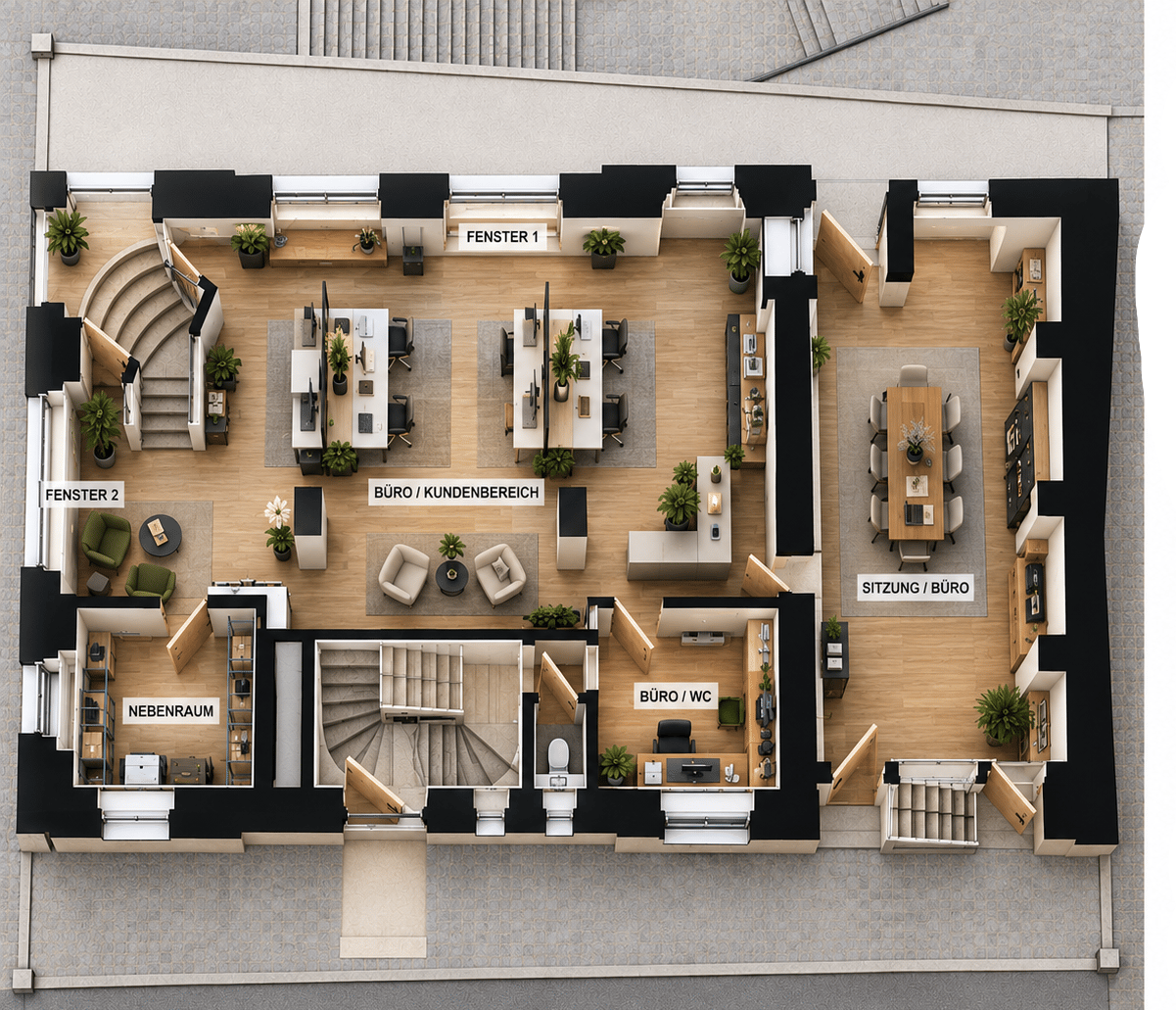 200m² commercial