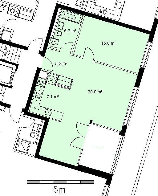 2 ½ rooms apartment, Foto 7 von 7