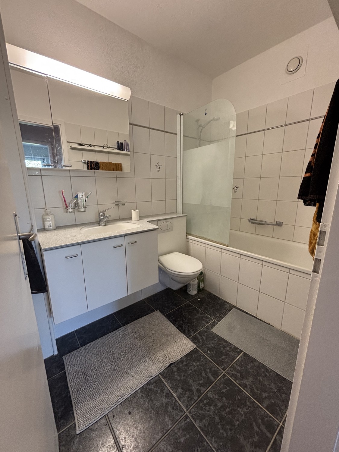 Zimmer in einer WG

Ich vermiete ein möbliertes Zimmer in einer Wohngemeinschaft in Winterthur, die buchstäblich 5 Gehminuten vom Bahnhof Winterthur entfernt liegt.

Die Wohnung hat 2 Schlafzimmer, eine Küche, ein Wohnzimmer und ein Badezimmer. Du würdest die Wohnung mit mir teilen, hättest aber dei