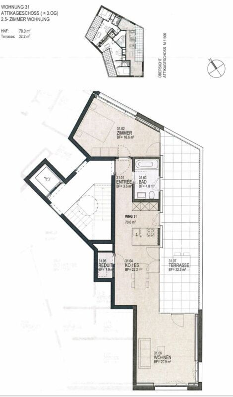 Appartement de 2 ½ pièces