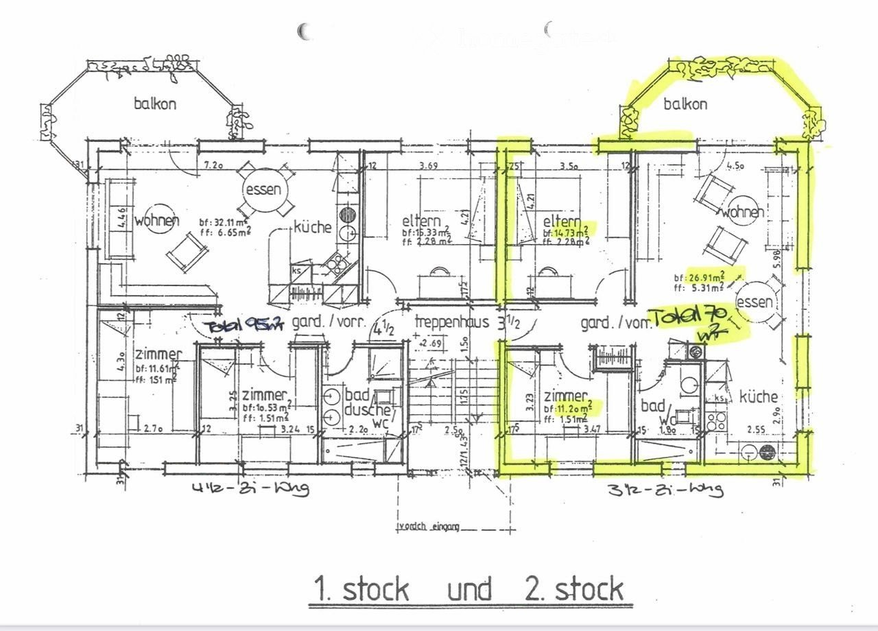 3 ½ rooms apartment