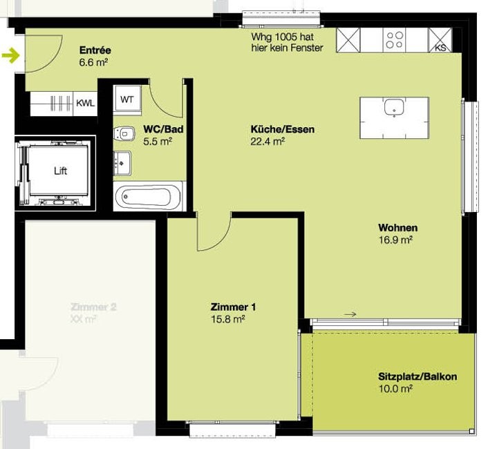 2 ½ rooms apartment, Foto 7 von 7