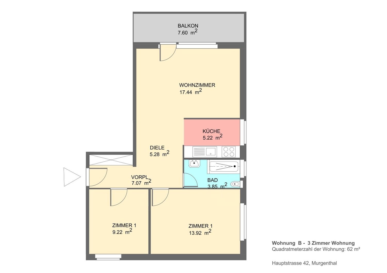 3 rooms apartment, Foto 8 von 8