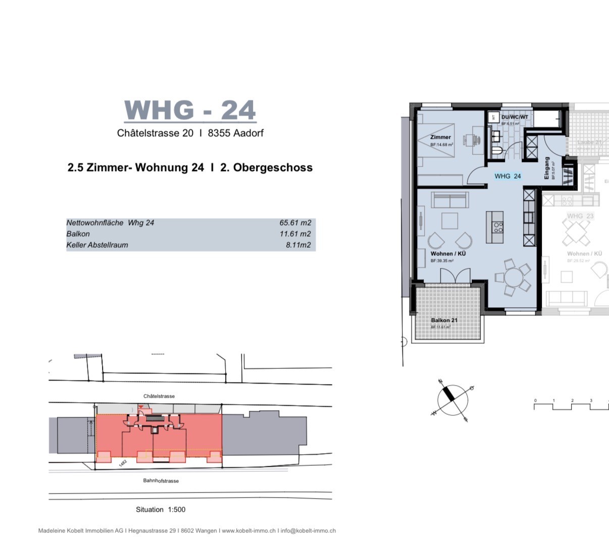 Appartamento di 2 ½ locali