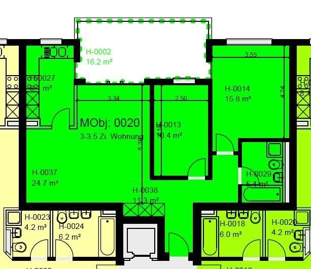 Appartamento di 3 ½ locali
