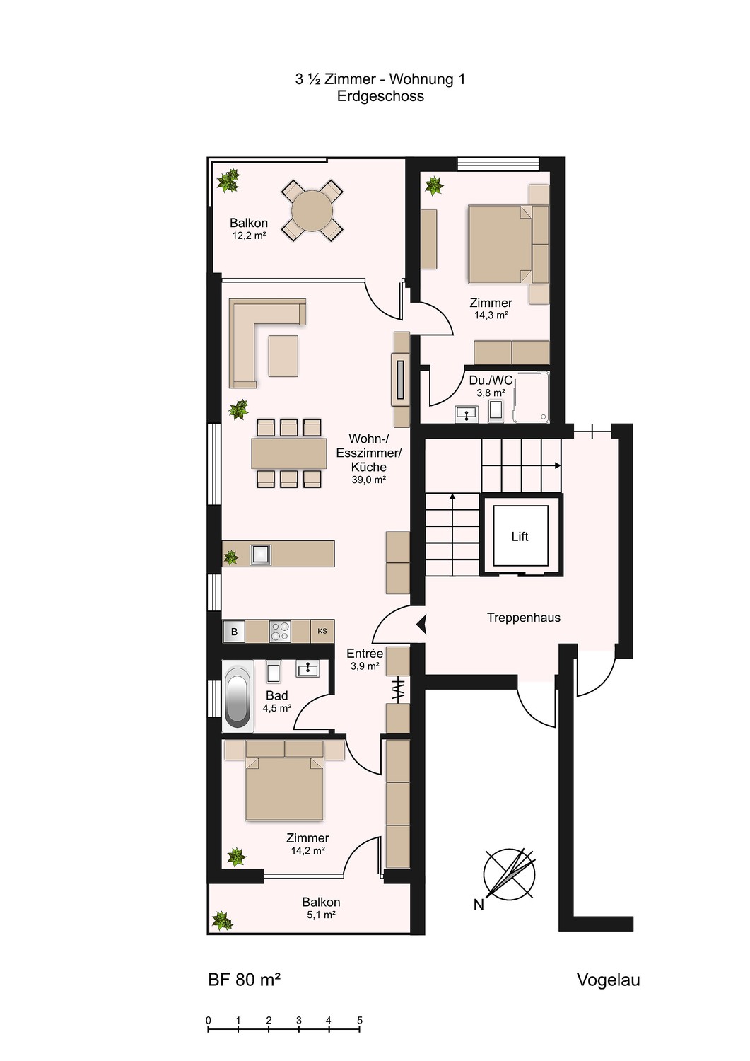 3 ½ rooms apartment, Foto 1 von 10