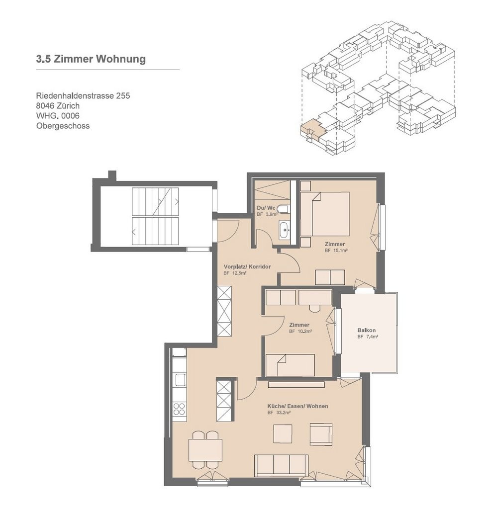 3 ½ rooms apartment, Foto 6 von 7