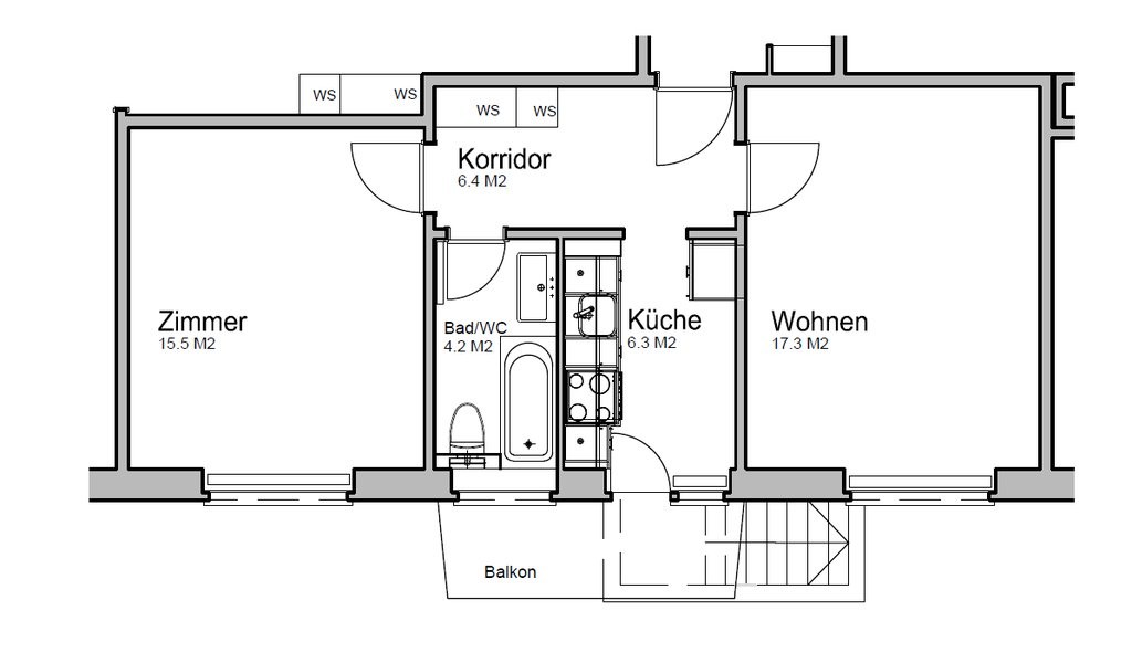2 rooms apartment, Foto 7 von 9