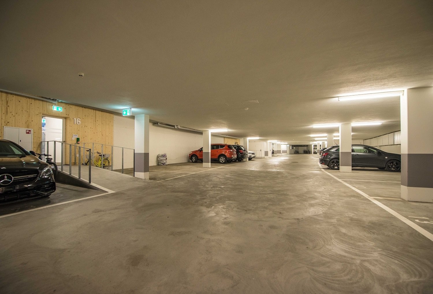 Covered bike parking