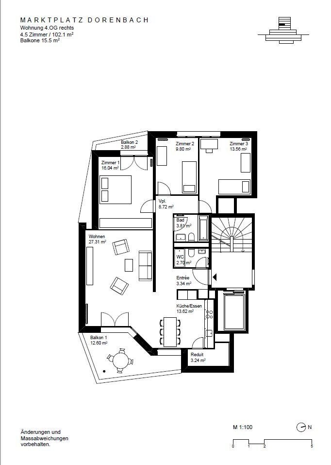 4 ½ rooms apartment, Foto 4 von 4