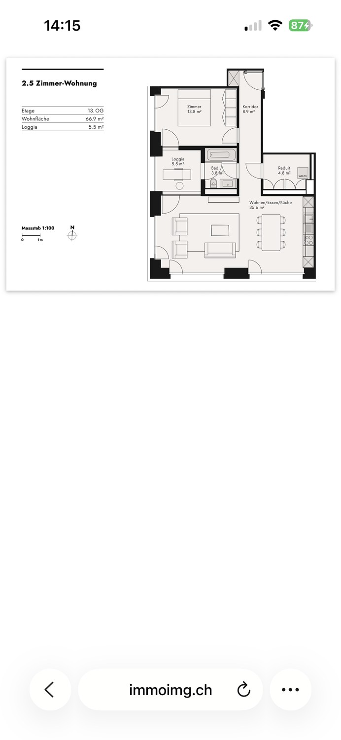 2 ½ rooms apartment, Foto 6 von 6