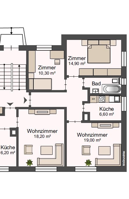 3 rooms apartment, Foto 7 von 7