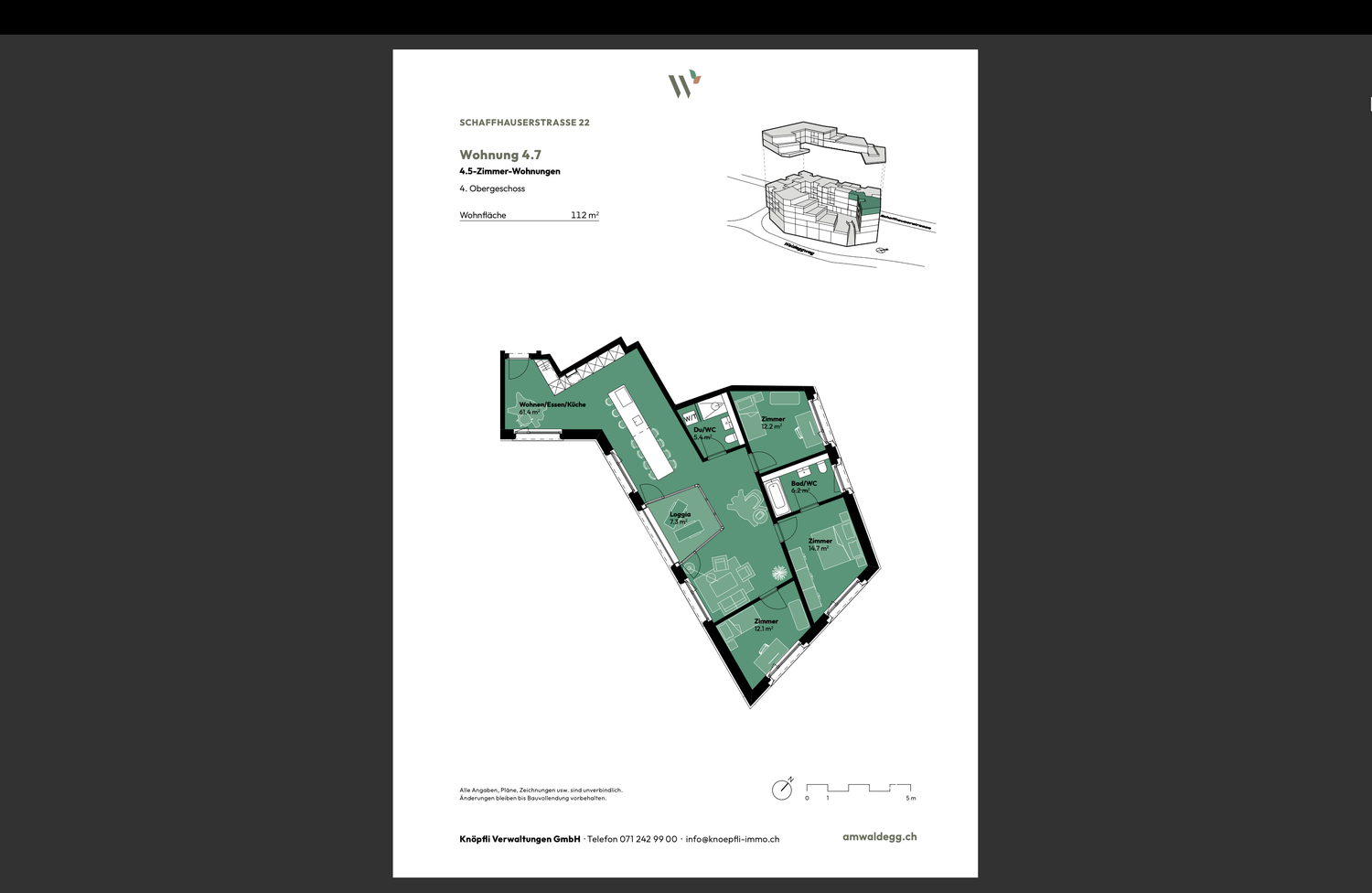 4 ½ Zimmer Wohnung, Foto 1 von 10