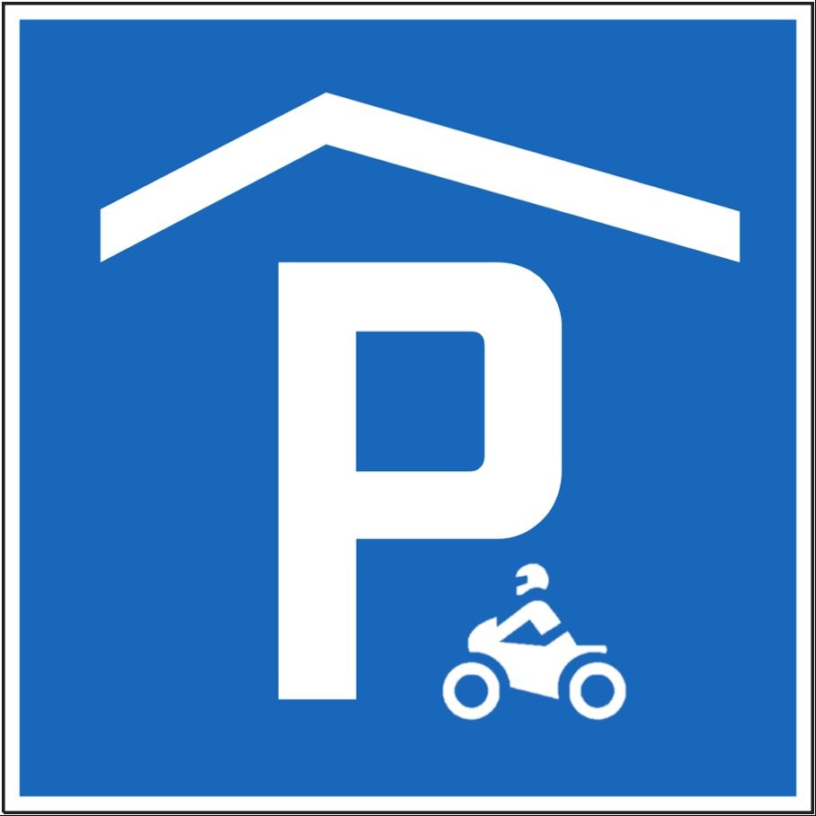 Place de stationnement couvert pour motos