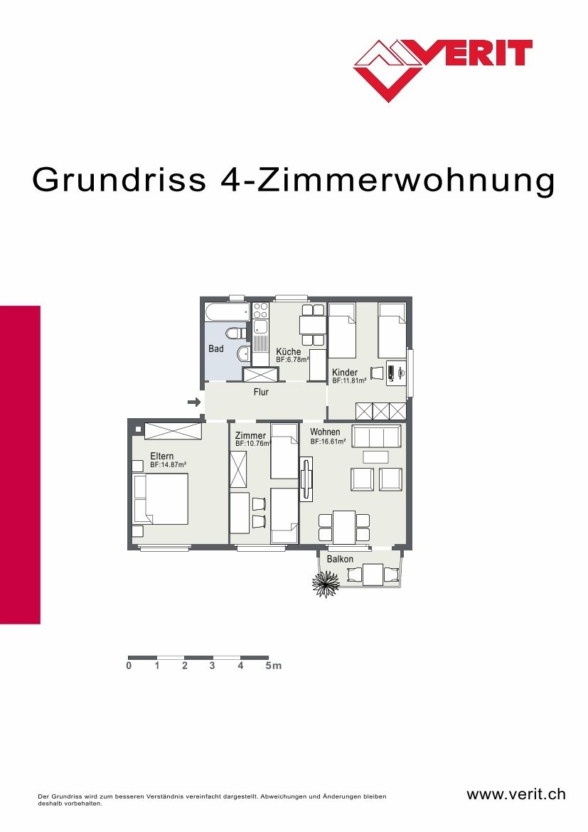 4 rooms apartment, Foto 7 von 8