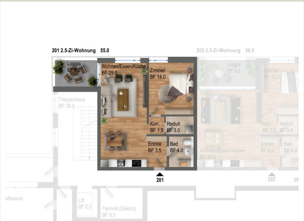 2 ½ rooms apartment, Foto 7 von 7