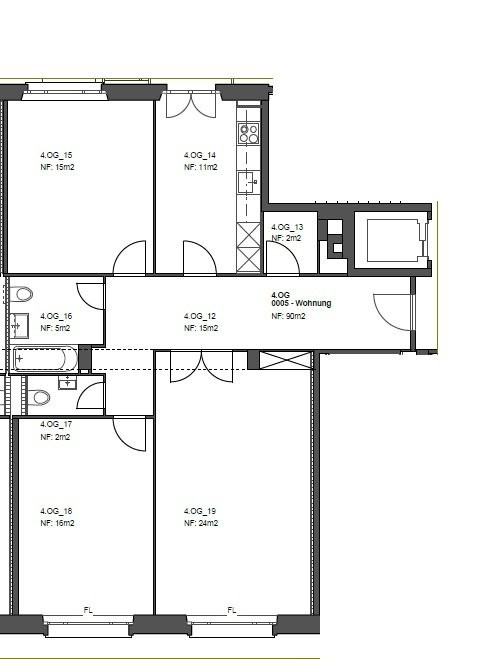 3 rooms apartment