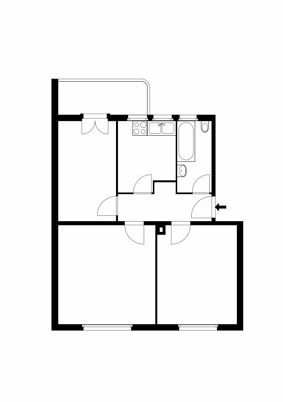 Appartement de 3 pièces