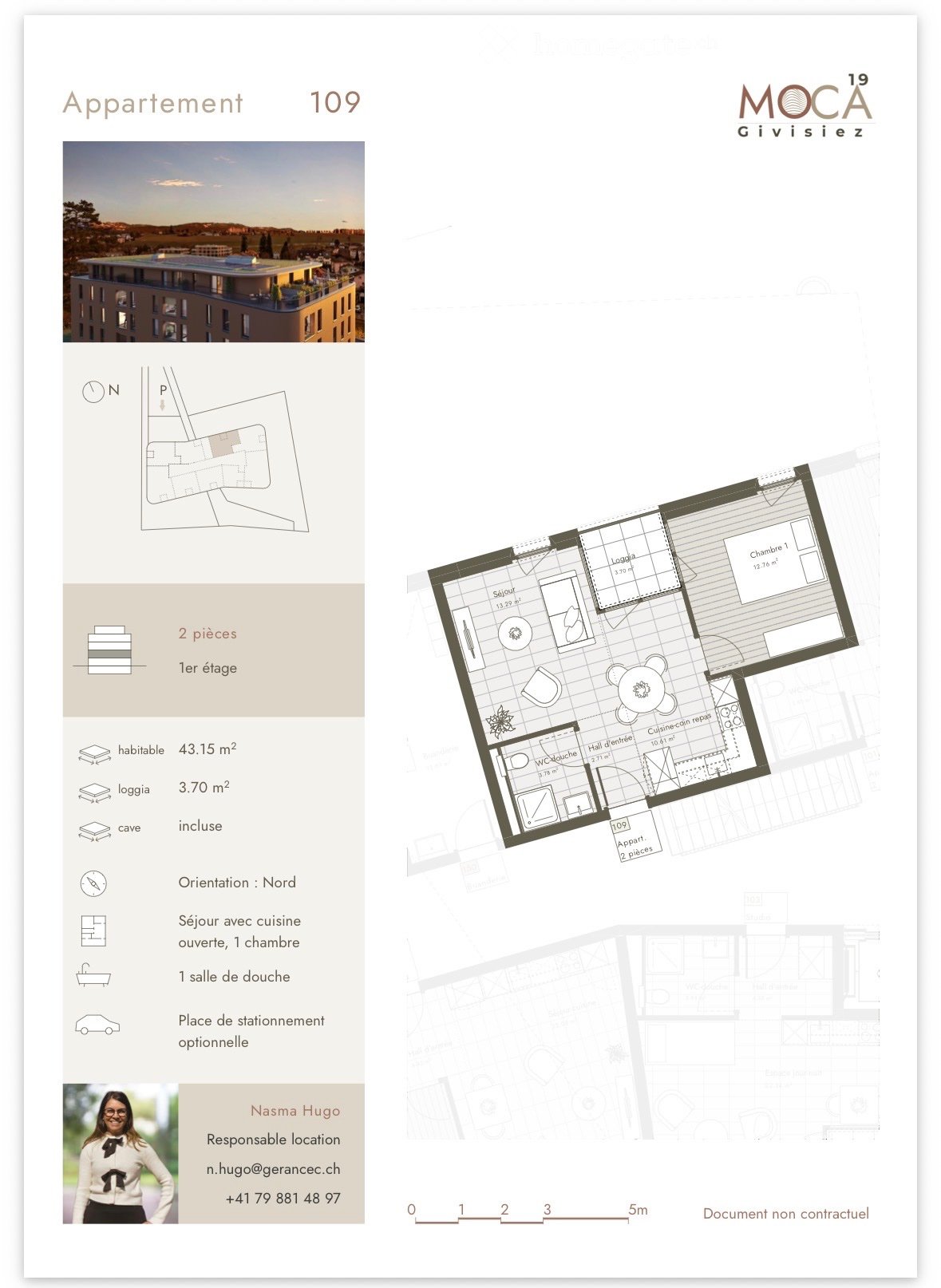 2 rooms apartment