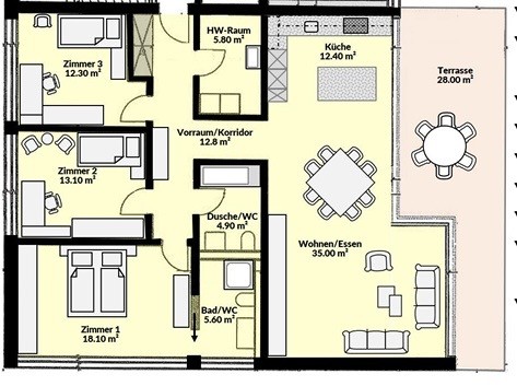 2 ½ room apartment