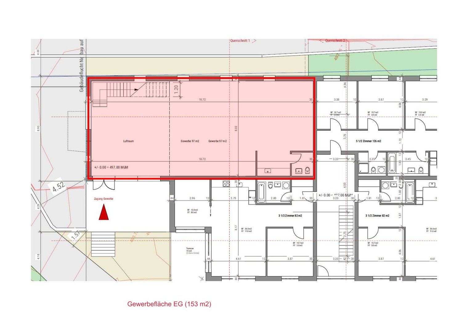 320m² office