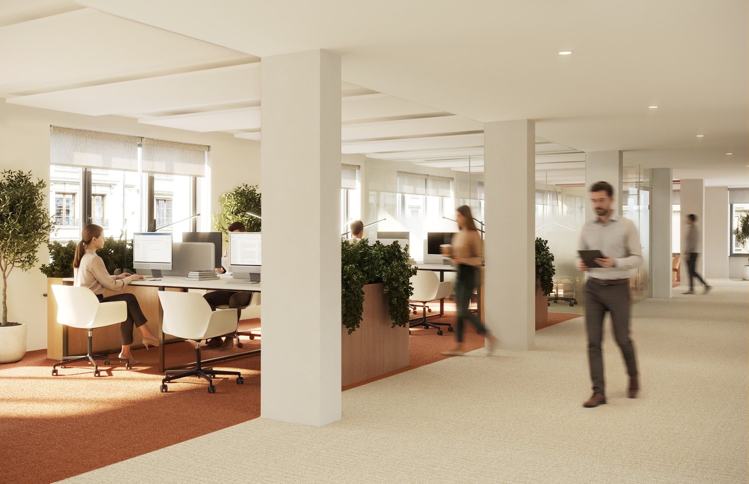 740m² office