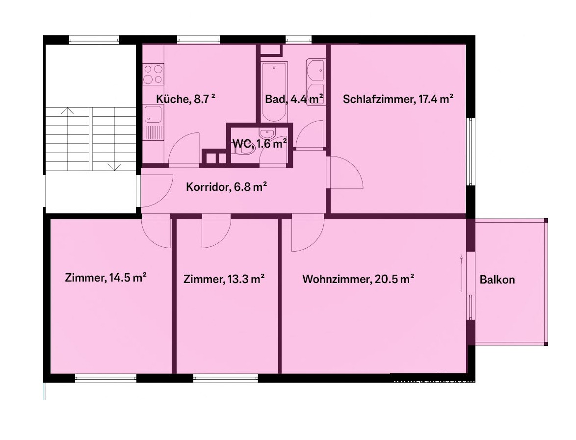 4 ½ Zimmer-Wohnung, Foto 6 von 10