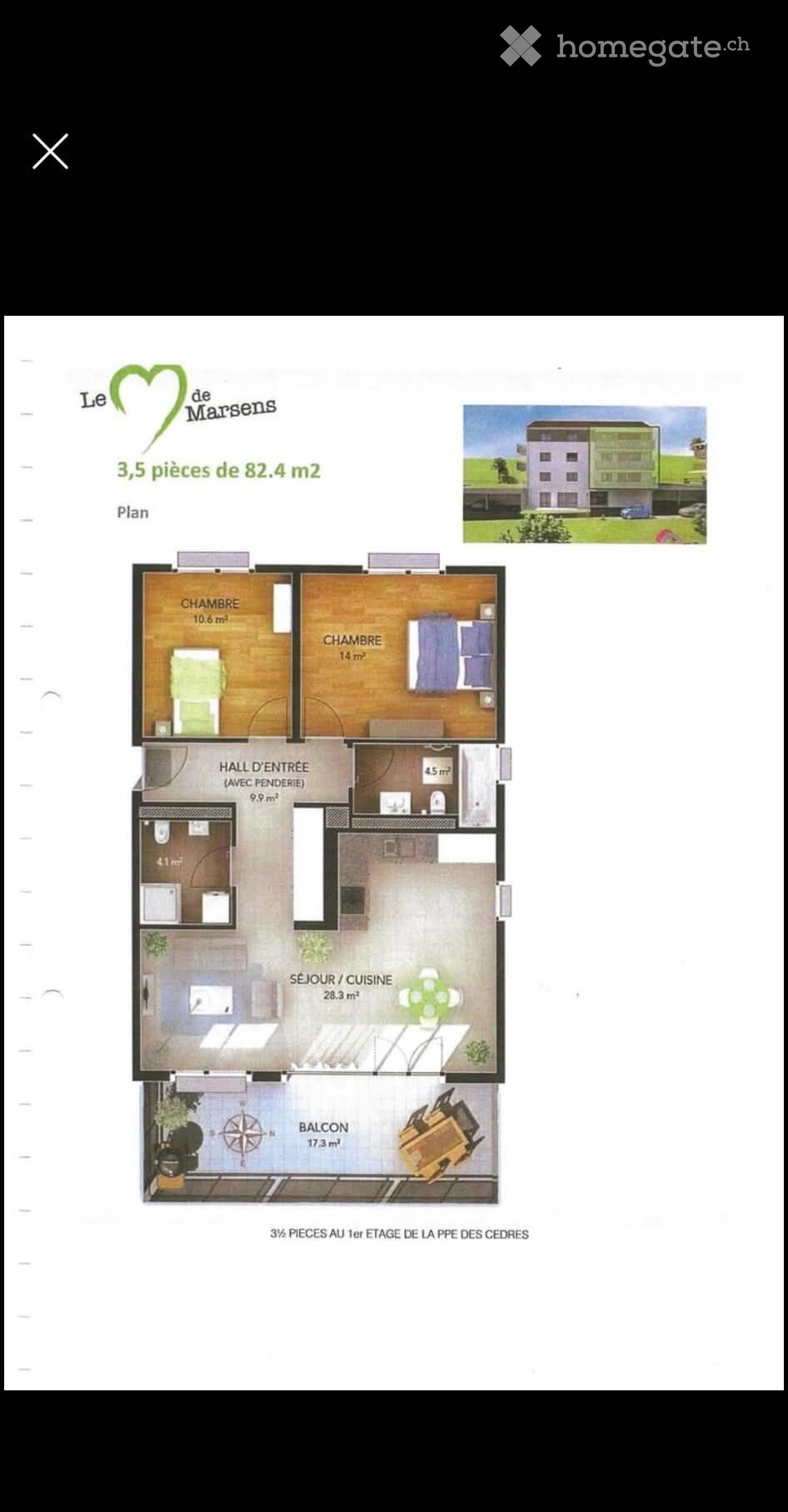 3 ½ Zimmer Wohnung, Foto 2 von 5