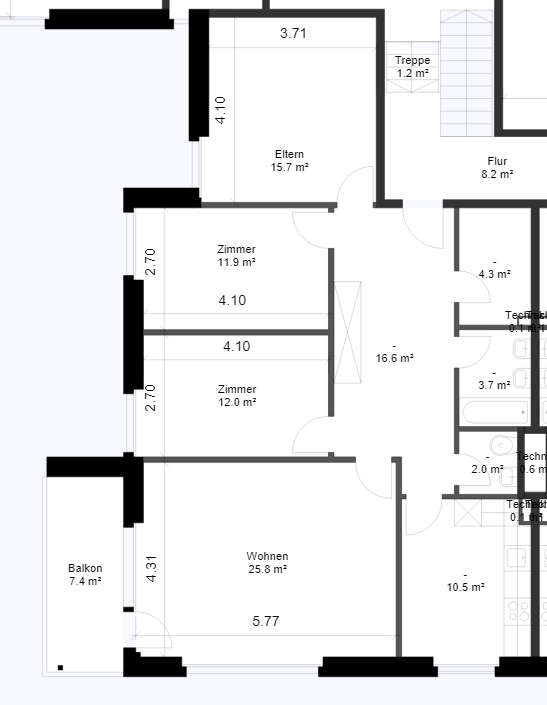 Appartamento di 4 ½ locali