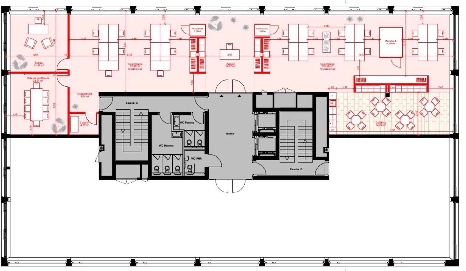 302m² office