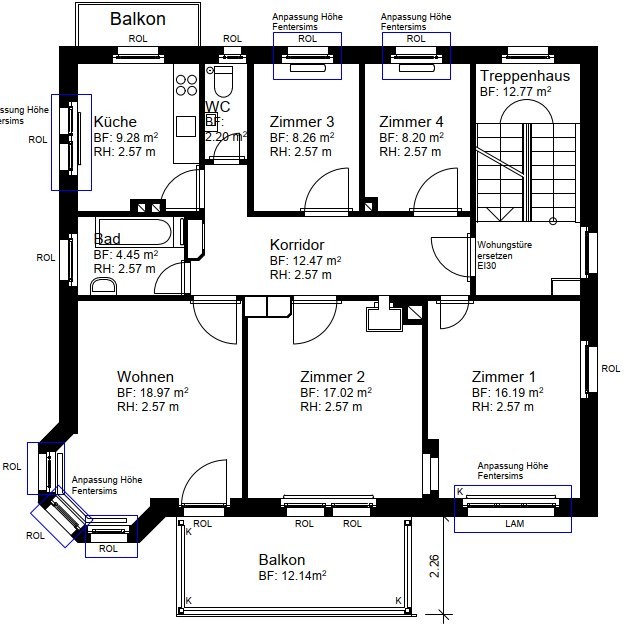 4 ½ rooms apartment