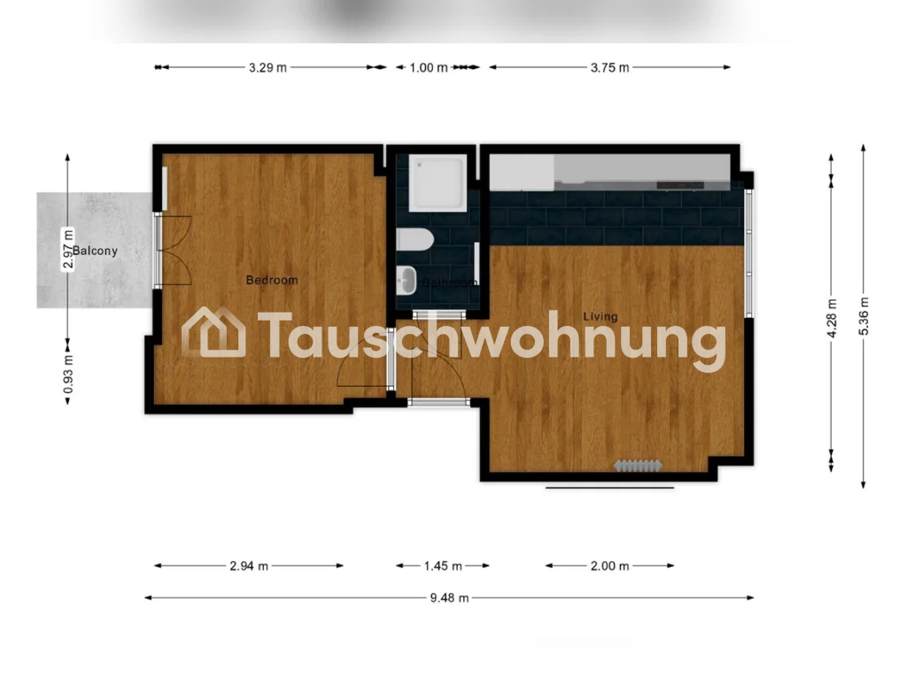 2 pièces appartement