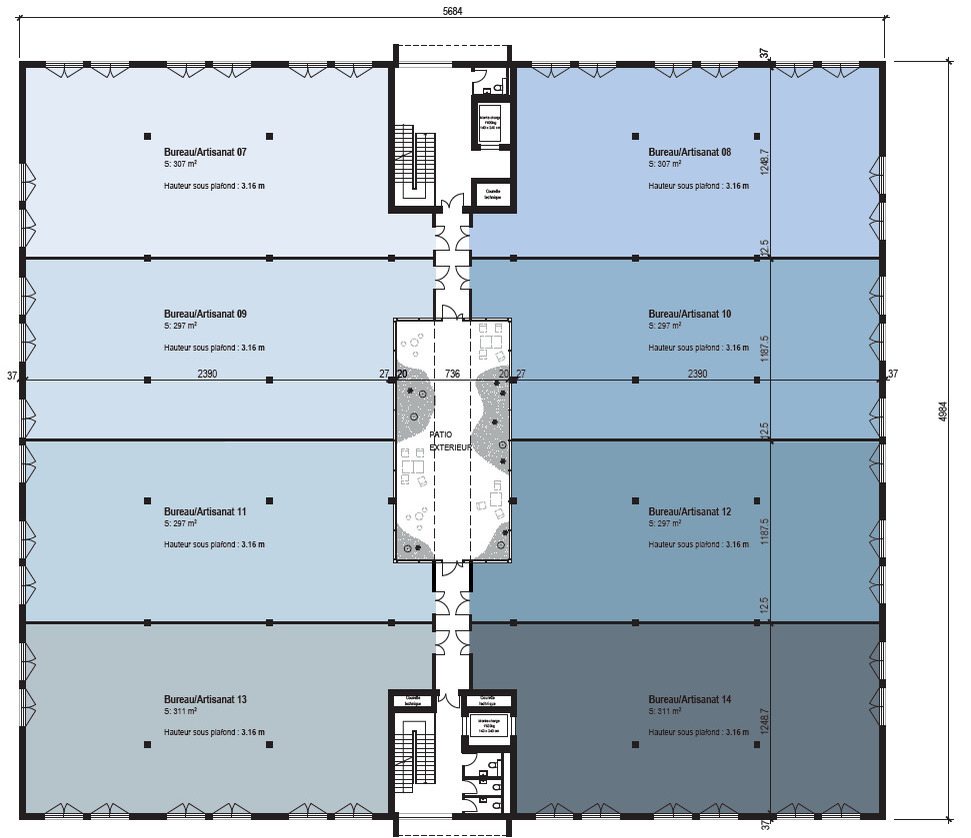 1200m² atelier