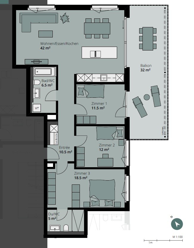 4 ½ rooms apartment, Foto 6 von 7