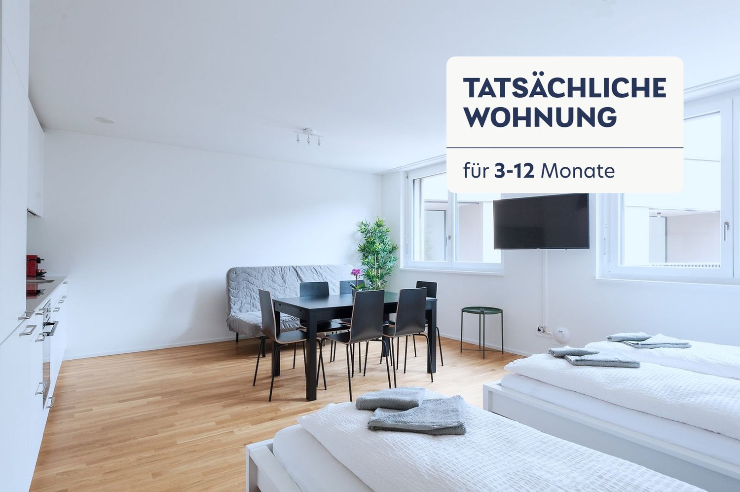 1 room furnished flat, Foto 2 von 10
