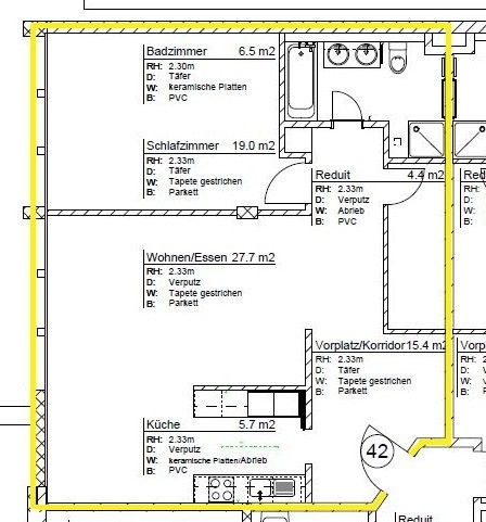2 ½ rooms apartment