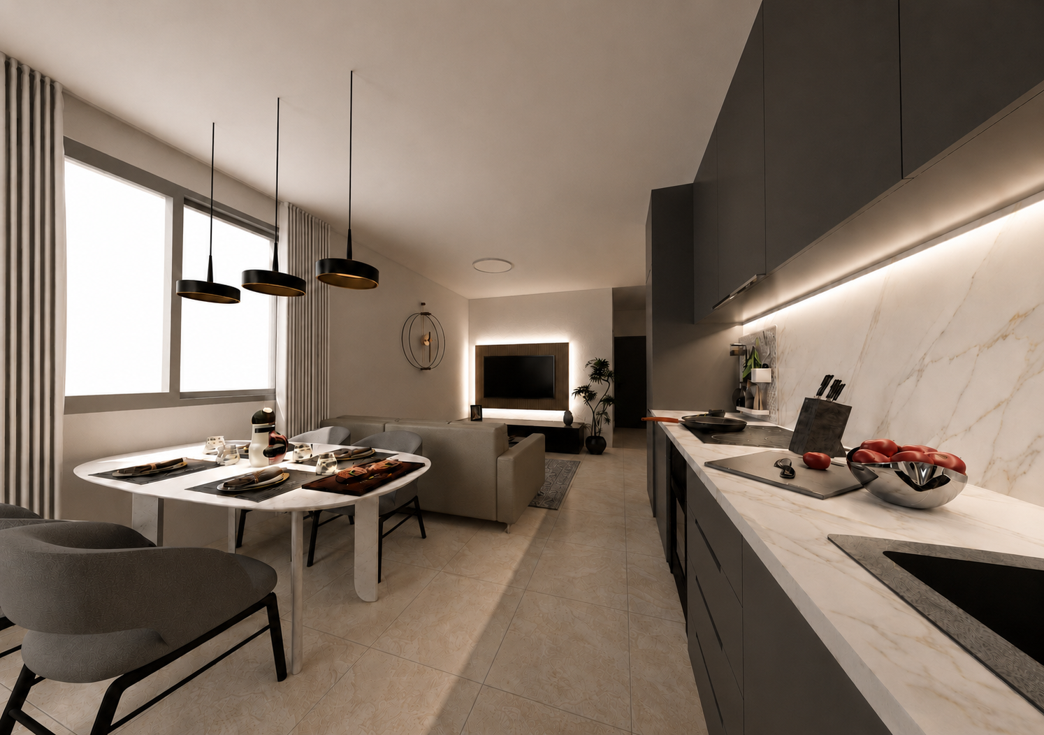 Appartement de 3 ½ pièces