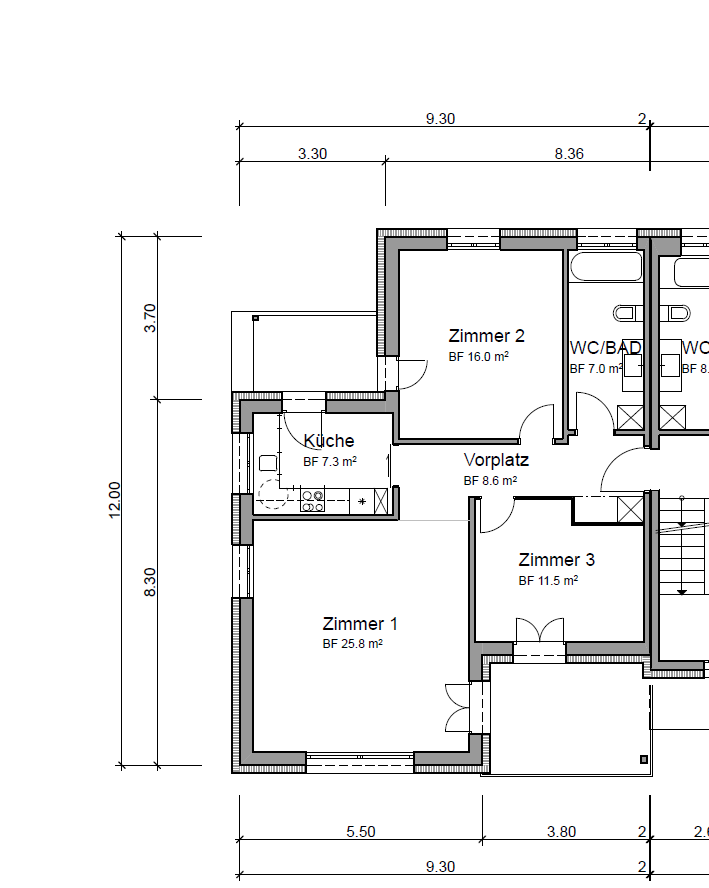 Appartamento di 3 ½ locali