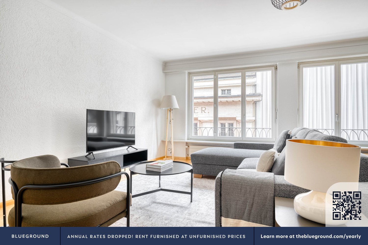2 ½ pièces appartement meublé