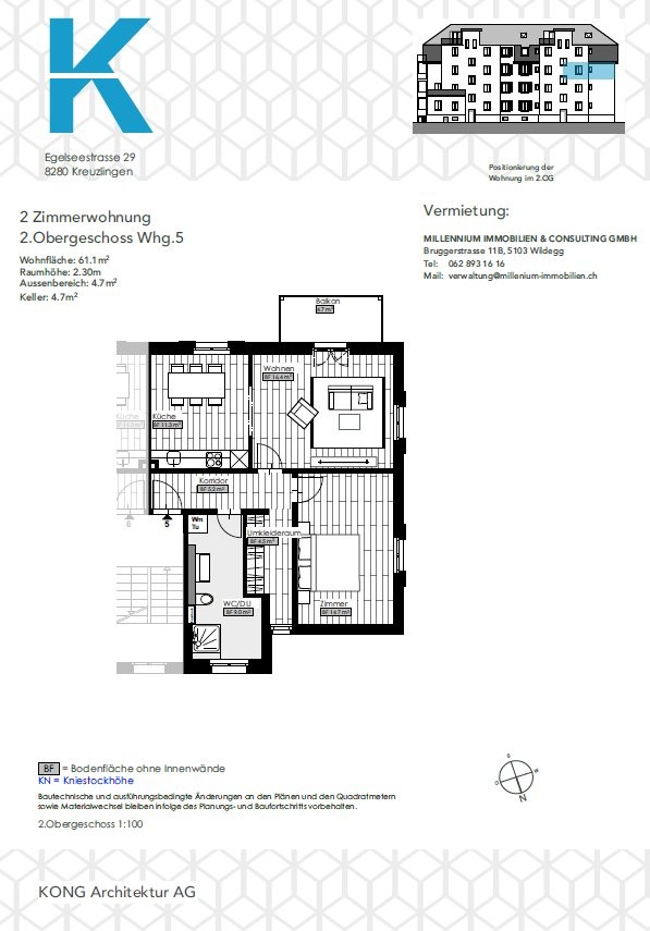 2-Zimmer-Wohnung, Foto 1 von 5