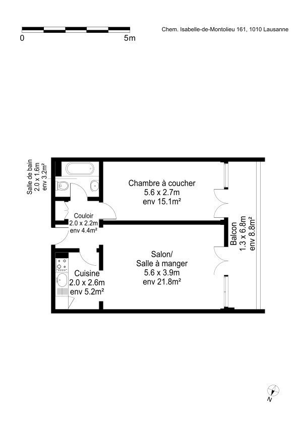 2 ½ Zimmer Wohnung, Foto 7 von 9