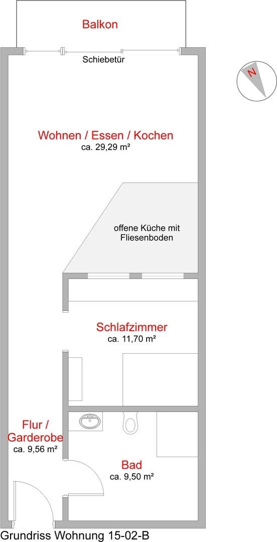 1 ½ rooms apartment, Foto 5 von 5