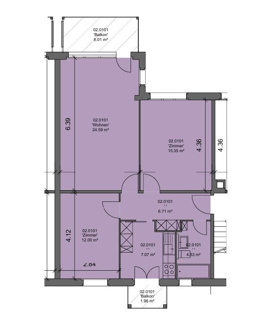 2 rooms apartment