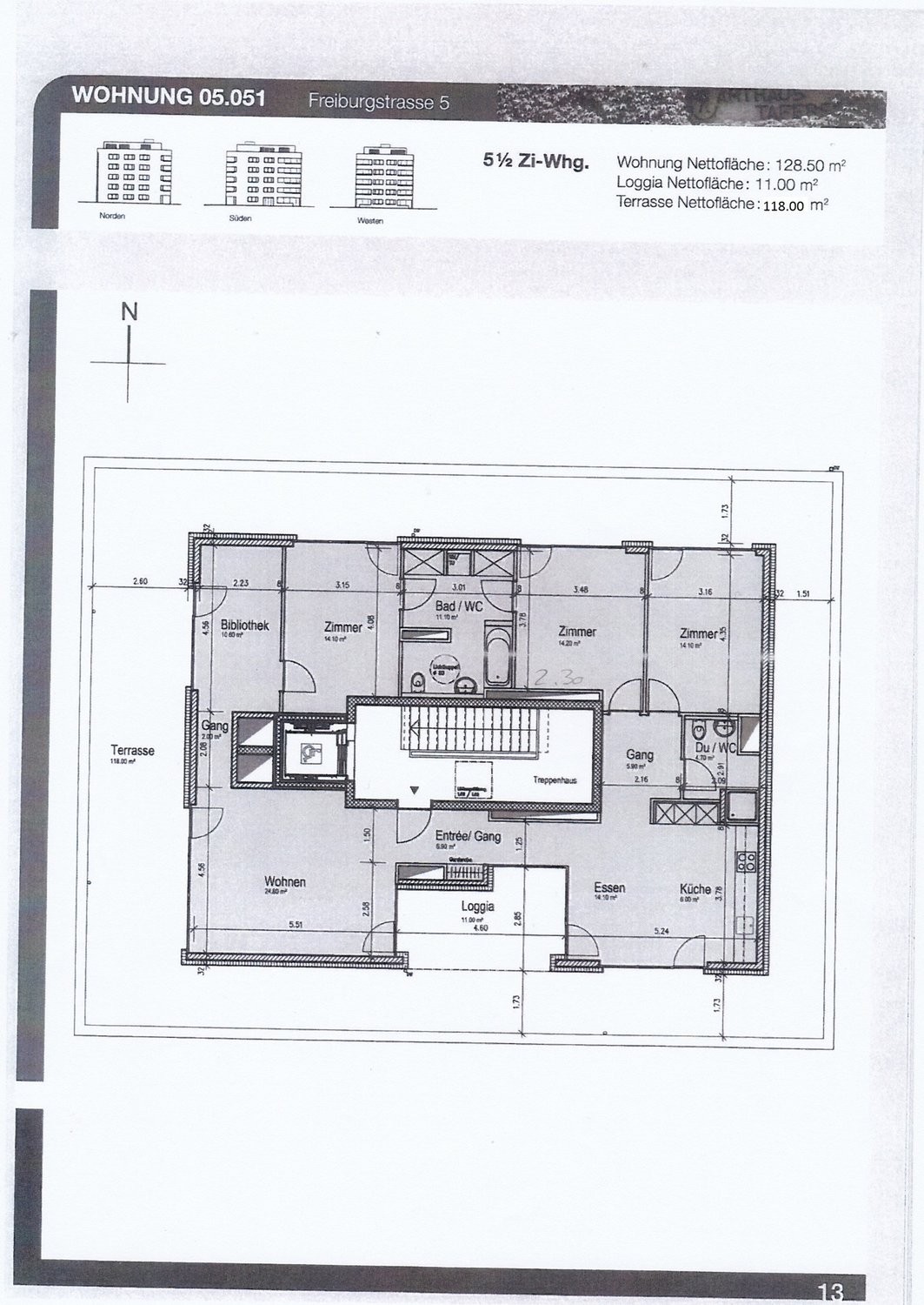 5 ½ rooms attic flat