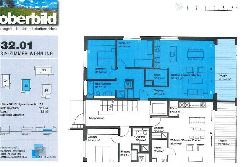 3 ½ rooms apartment